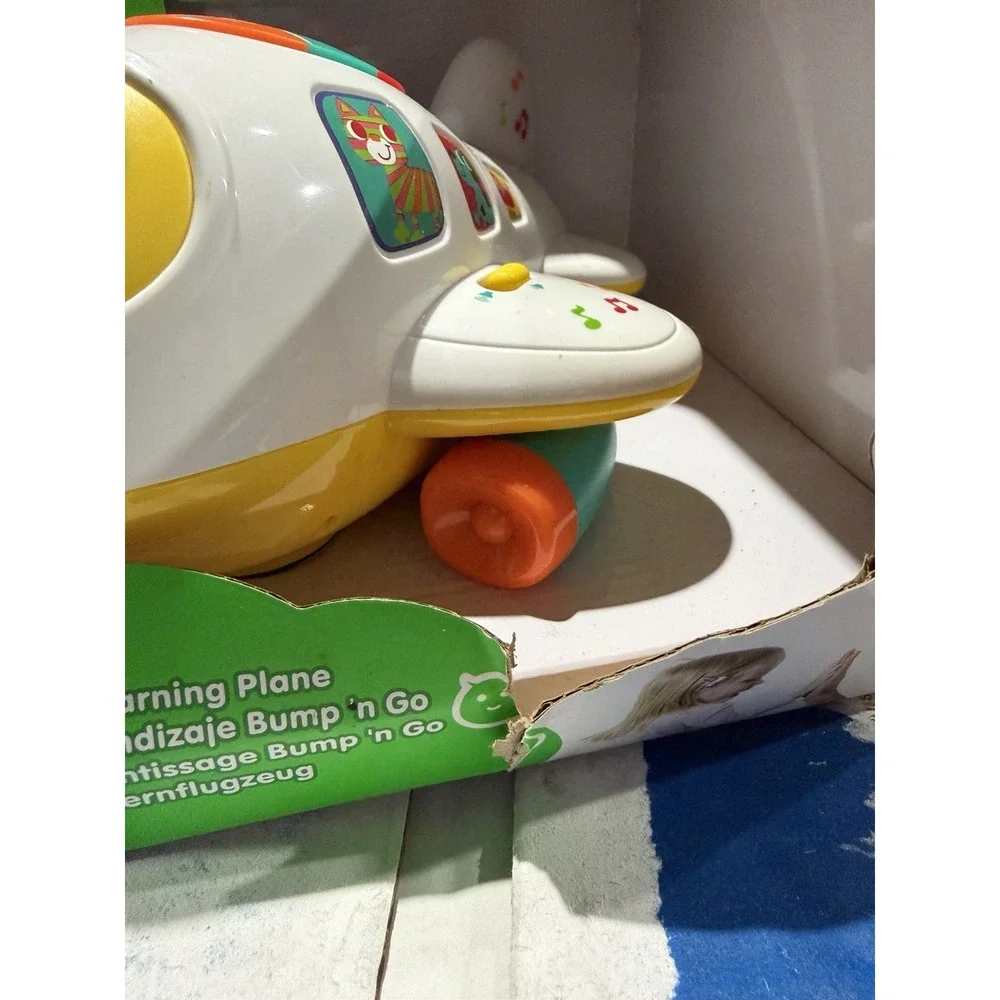 Hola Toy For Kid 12M+ Bump 'n Go Learning Plane - Battery Not Included - AS IS